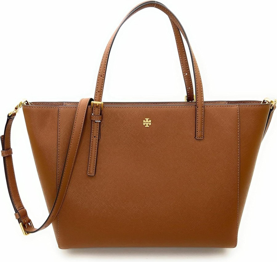 Tory Burch Tote Handbags | Tory Burch Emerson Leather Women'S Tote (Moose)