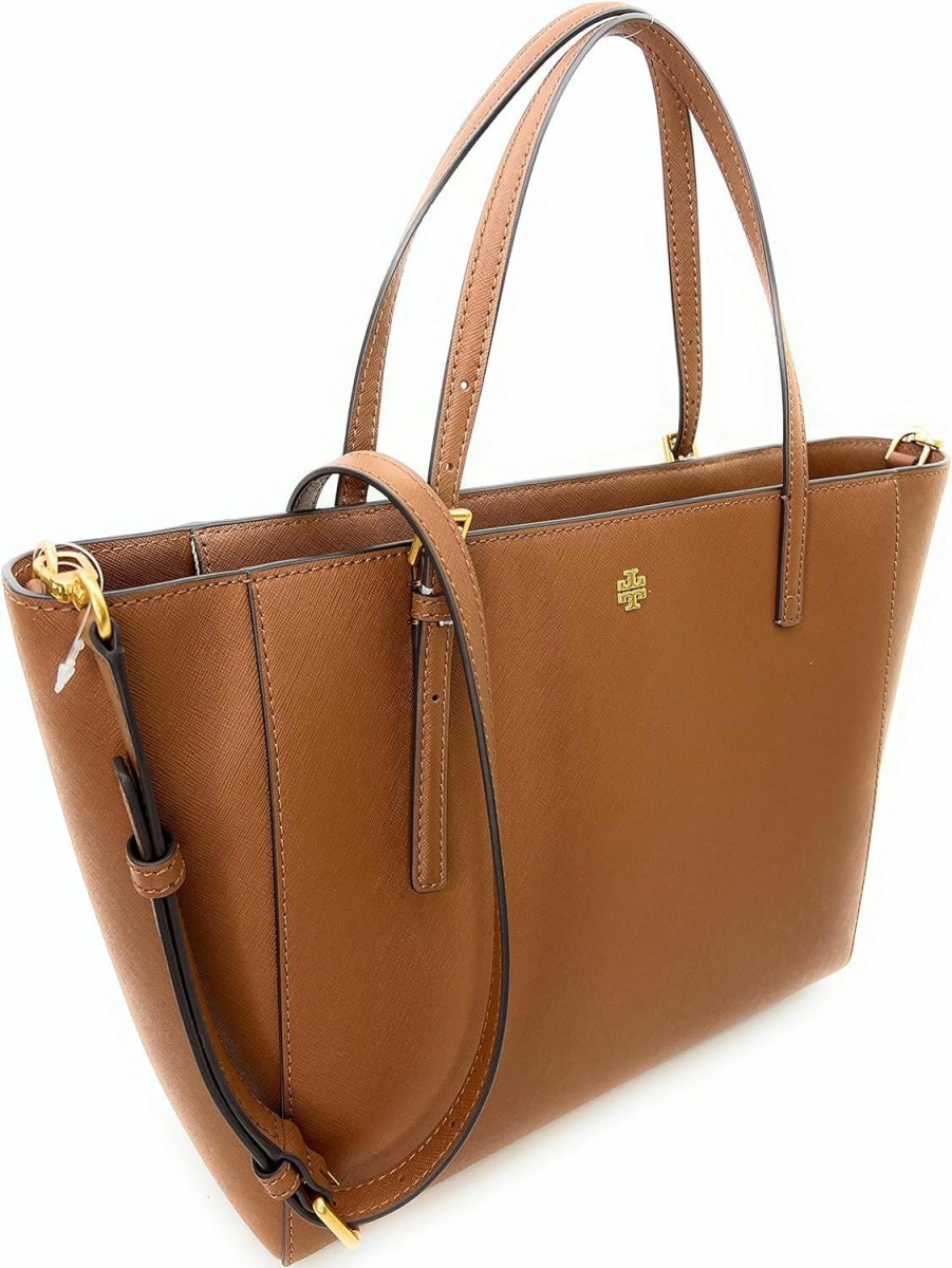 Tory Burch Tote Handbags | Tory Burch Emerson Leather Women'S Tote (Moose)