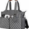 Korolev Tote Handbags | Korolev Nurse Bag For Work, Nurse Tote Bag, Nursing Bag With Multiple Pockets For Nurse And Working Women, Gray