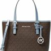 Michael Kors Tote Handbags | Michael Kors Xs Carry All Jet Set Travel Womens Tote (Paleblue)