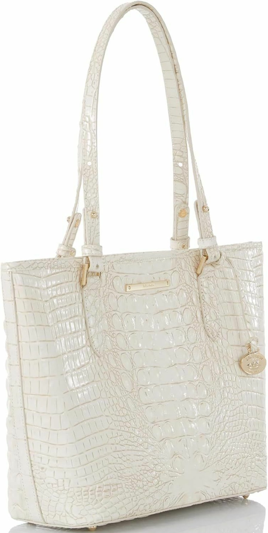 BRAHMIN Tote Handbags | Brahmin Medium Asher - Coconut Milk Melbourne