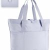 BAGSMART Tote Handbags | Bagsmart Tote Bag For Women, Foldable Tote Bag With Zipper Large Shoulder Bag Top Handle Handbag For Travel, Work