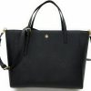 Tory Burch Tote Handbags | Tory Burch Emerson Leather Women'S Tote (Black)