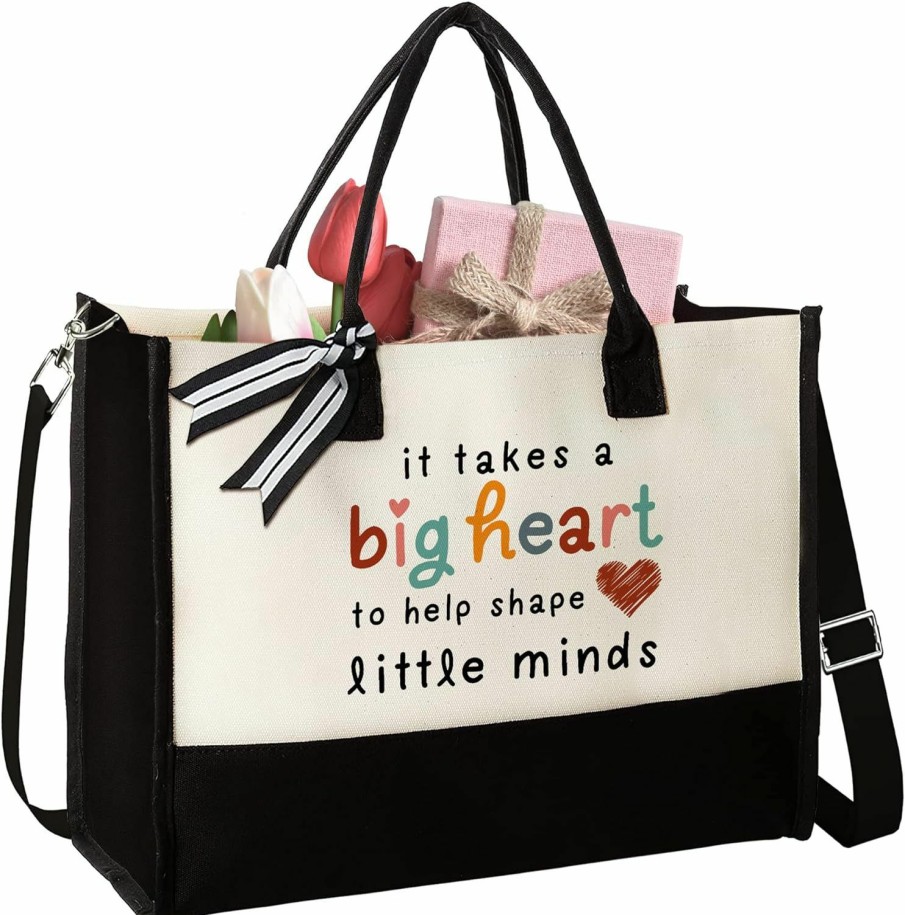 THEBUSSA Tote Handbags | Teacher Gifts For Women - Teacher Appreciation Gifts, Gifts For Teachers Women - Teacher Appreciation Week Gifts, Teacher Birthday Gifts, Back To School Gifts - Teacher Tote Bags For Women - Tote Bag