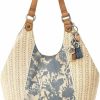 Sakroots Tote Handbags | Sakroots Roma Straw Shopper