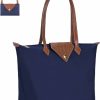 Generic Tote Handbags | Tote Bag For Women, Large Lightweight Nylon Shoulder Handbags And Travel Work Purse, Foldable With Zipper Top Handle