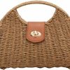 Molodo Tote Handbags | Women Straw Crossbody Bag Handwoven Rattan Tote Bags Straw Top Handle Shoulder Handbag Summer Beach Bag Clutch Purse