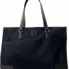 Tory Burch Tote Handbags | Tory Burch Women'S Ella Nylon Tote (Black)