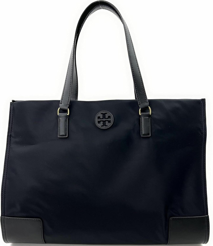 Tory Burch Tote Handbags | Tory Burch Women'S Ella Nylon Tote (Black)