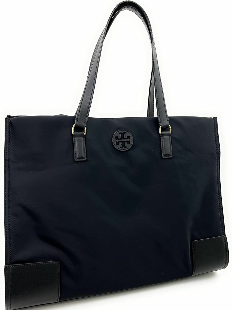 Tory Burch Tote Handbags | Tory Burch Women'S Ella Nylon Tote (Black)