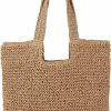 COZYOFFI Tote Handbags | Cozyoffi Straw Beach Tote Bag: Large Summer Boho Woven Bags - Rattan Handmade Shoulder Handbags For Women