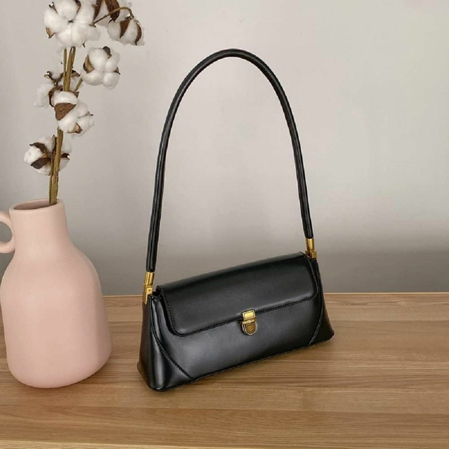 zhongningyifeng Tote Handbags | Small Clutch Shoulder Bag For Women Leather Mini Tote Handbag Purse With Buckle Closure