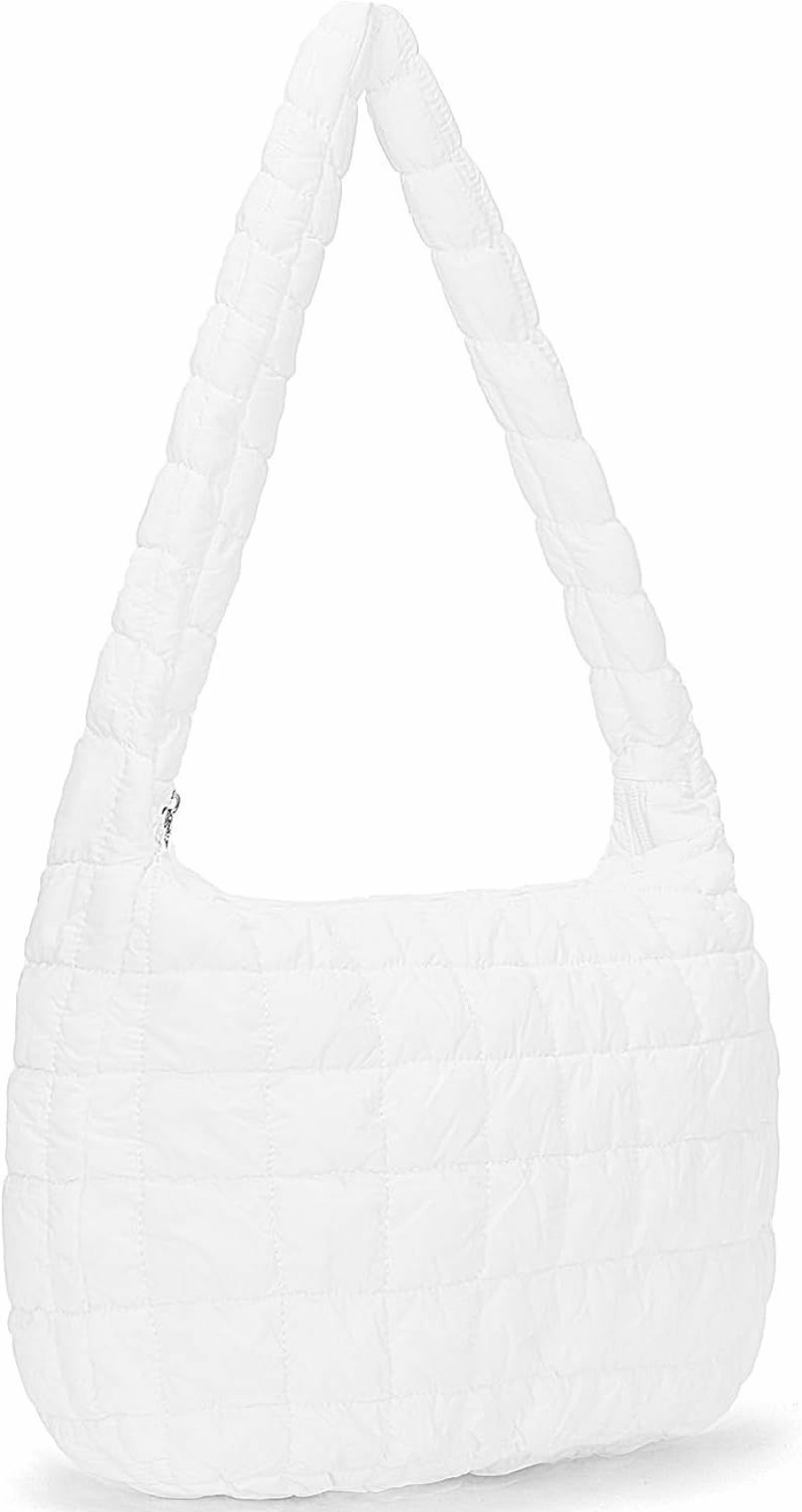 JQWSVE Tote Handbags | Quilted Tote Bag For Women Large Puffer Tote Quilted Bag Crossbody Padding Shoulder Bag Lightweight Puffer Bag Puffy Tote Bag