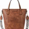 BOSTANTEN Tote Handbags | Bostanten Crossbody Purses For Women Small Tote Bag Leather Bucket Bag Guitar Strap