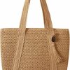 DUPAND Tote Handbags | Dupand Straw Beach Tote Bag For Women Woven Large Beach Bag Beach Purse Vacation Hand-Woven Summer Beach Bag Rattan Bag