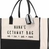 VANESSA ROSELLA Tote Handbags | Vanessa Rosella Grandma'S Getaway Cotton Canvas Tote Bag Grandma Gift Bag Shopping Bag