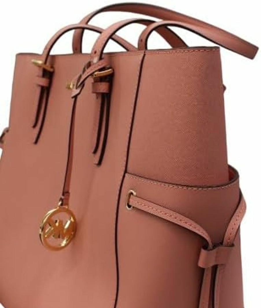 Michael Michael Kors Tote Handbags | Michael Kors Gilly Large Jet Set Drawstring Top Zip Tote (Primrose)