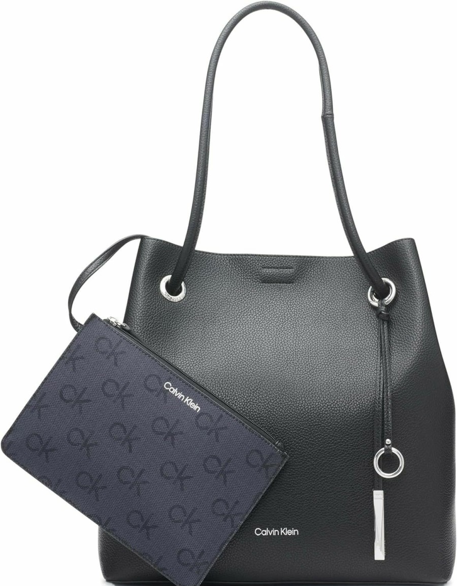 Calvin Klein Tote Handbags | Calvin Klein Gabrianna Bubble Lamb North/South Key Item Tote