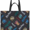 Harry Potter Tote Handbags | Harry Potter Nylon Tote Bag - Girls, Boys, Teens, Adults - All Over Print Single Handle Nylon Tote Handbag