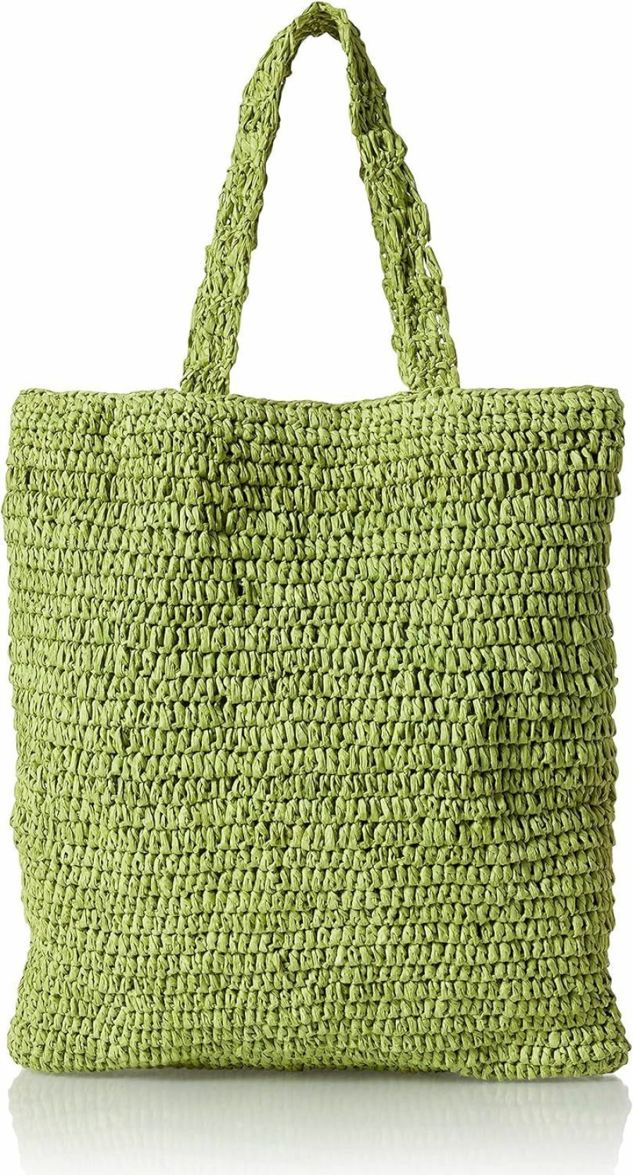 The Drop Tote Handbags | The Drop Women'S Ealga Flat Handle Straw Tote