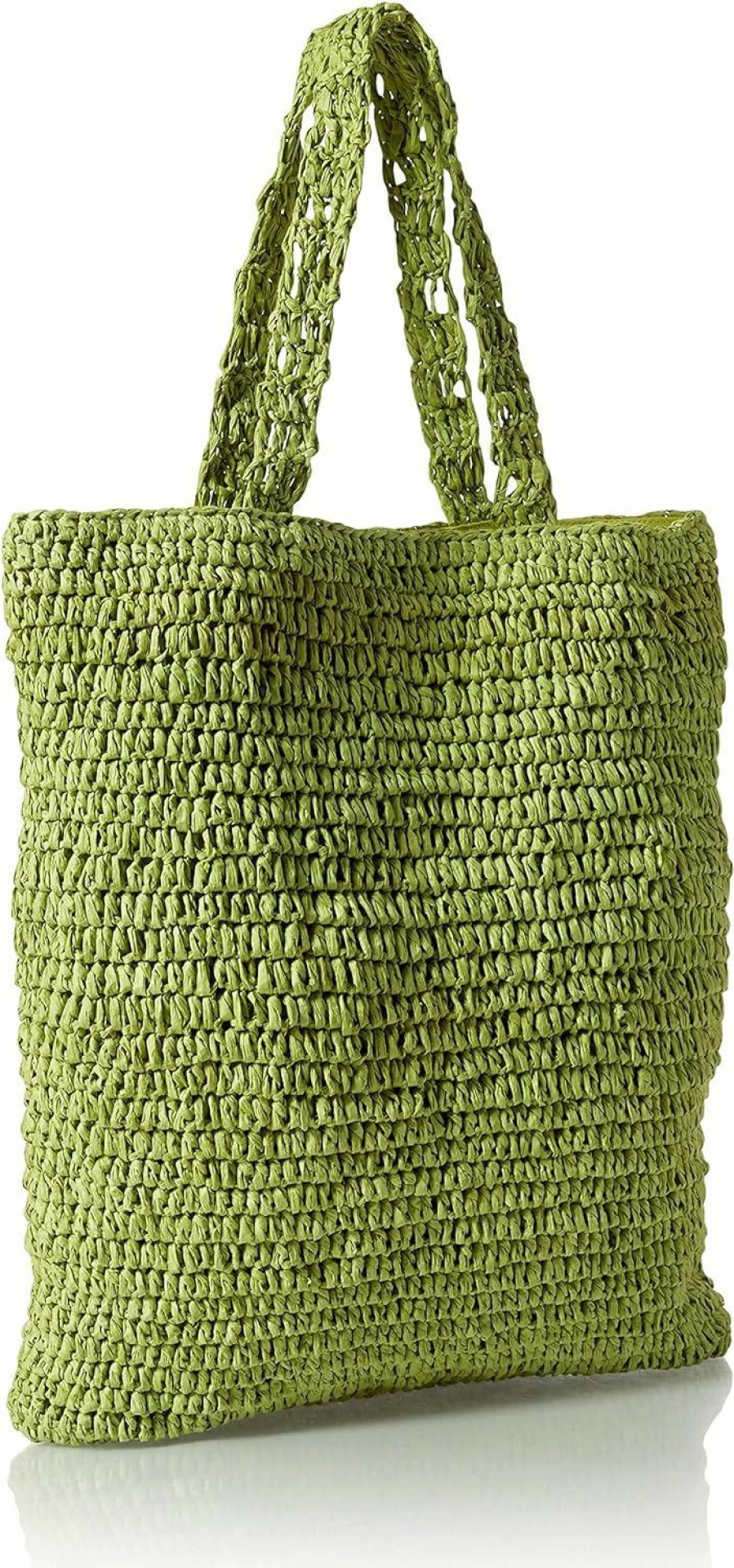 The Drop Tote Handbags | The Drop Women'S Ealga Flat Handle Straw Tote