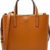 Tory Burch Tote Handbags | Tory Burch Womens Blake Small Tote Bag (Bourbon/Cornbread)