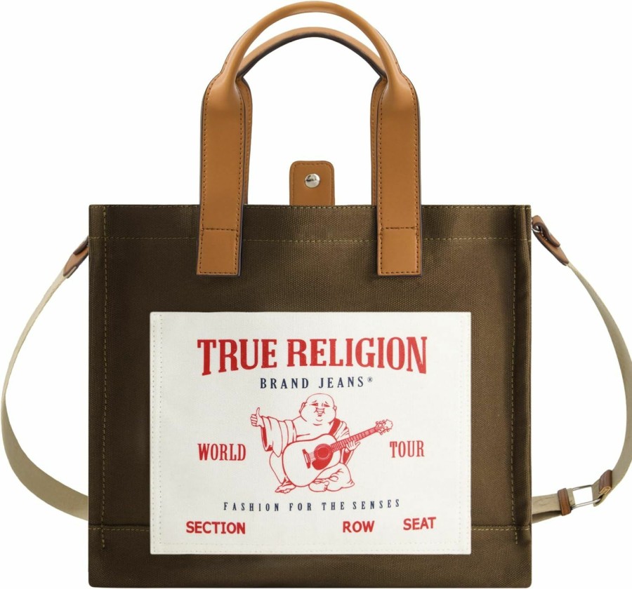 True Religion Tote Handbags | True Religion Tote, Women'S Medium Travel Shoulder Bag With Adjustable Strap