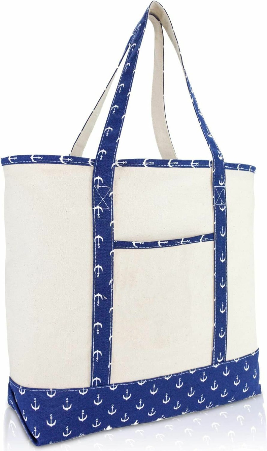 DALIX Tote Handbags | Dalix 22\" Shopping Tote Bag In Heavy Cotton Canvas (Special Pattern Edition)