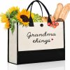 Encoink Tote Handbags | Grandma Gifts, Functional Tote Bag For Grandma, Grandma Birthday Gifts, Grandmother Gifts, Mothers Day Gifts For Grandma From Grandkids, Durable Beach Bag Gifts For Grandma