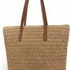 Youjaree Tote Handbags | Womens Large Straw Beach Tote Bag Handmade Woven Shoulder Bag Handbag Purse For Summer