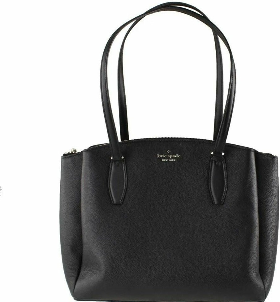 Kate Spade New York Tote Handbags | Kate Spade Monet Large Leather Triple Compartment Tote Shoulder Bag Purse Handbag