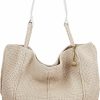 The Sak Tote Handbags | The Sak Los Feliz Large Tote Bag - Premium Leather Handbag With Stylish Design For Everyday, Travel, Beach Bag