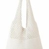 KPX Tote Handbags | Crochet Tote Bag, Beach Mesh Knitted Bag Large Aesthetic Shoulder Bag Handbags Hollow Hobo Bag For Women Summer