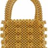 Miuco Tote Handbags | Miuco Womens Beaded Handbags Handmade Weave Crystal Pearl Tote Bags