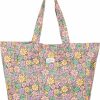 Roxy Tote Handbags | Roxy 24L Anti Bad Vibes Printed Beach Tote Bag