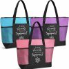 Roowest Tote Handbags | Roowest 3 Pcs Christmas Vet Tech Gifts Tote Bag I Save Animals Bag With Mesh Pocket Xmas Gift For Vet Tech Coworker, Purple Blue Pink