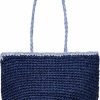 Kiss Sea Tote Handbags | Big Packable Beach Bag Womens Cute Tote Bag Aesthetic Crossbody Tote Bags For Women Straw Rattan Wicker Raffia Woven Bags