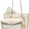 Michael Kors Tote Handbags | Michael Kors Maisie Large Leather 3-In-1 Tote Bag (Cream)