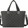 WESTBRONCO Tote Handbags | Westbronco Tote Bag For Women With Zipper Large Puffer Quilted Tote Bag For Travel Gym Work