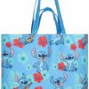 Disney Tote Handbags | Disney Lilo And Stitch Tote Bag - Girls, Boys, Teens, Adults - All Over Print Single Handle Nylon Tote Handbag