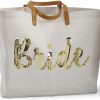 Mud Pie Tote Handbags | Mud Pie Womens Bride Gold Sequin Tote, Gold Sequin, One Size Us