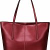 Covelin Tote Handbags | Covelin Women'S Handbag Genuine Leather Tote Shoulder Bags Soft Hot