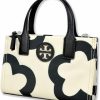 Tory Burch Tote Handbags | Tory Burch Womens 149668 Ella Printed Gold-Tone Hardware Mini Nylon Tote Bag,