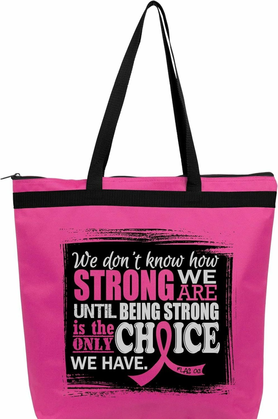 Fight Like a Girl Tote Handbags | Fight Like A Girl How Strong We Are Darcey Tote Bag For Cancer And Disease Awareness