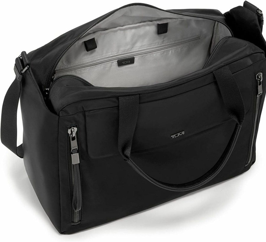 TUMI Tote Handbags | Tumi Voyageur Bevy Boarding Tote - Black/Gunmetal