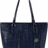 BRAHMIN Tote Handbags | Brahmin Medium Asher - Ink Leontyne