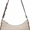 MARCO M KELLY Tote Handbags | Marco M Kelly Small Hobo Shoulder Bag For Women Trendy Designer M Logo Leather Crescent Purses Tote Handbags