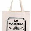 JXGZSO Tote Handbags | Jxgzso Tequila Lover Gift La Madrina Tote Bag Spanish Shoulder Bag Tequila Party Gift Patron Tequila Gift