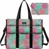 IBFUN Tote Handbags | Ibfun Utility Tote Bag With 14/24 Pockets Zip Top Teacher Tote Bag For Teacher/Work Women