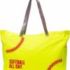 Gabigaba Tote Handbags | Gabigaba Woman Baseball Tote Handbag Large Oversize Casual Canvas Sports Mom Beach Travel Bag